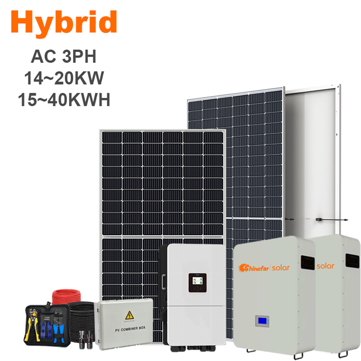 3 Phase 20KW Hybrid Solar Power PV System